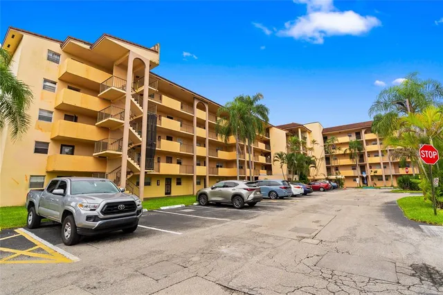 a car parked in front of a building