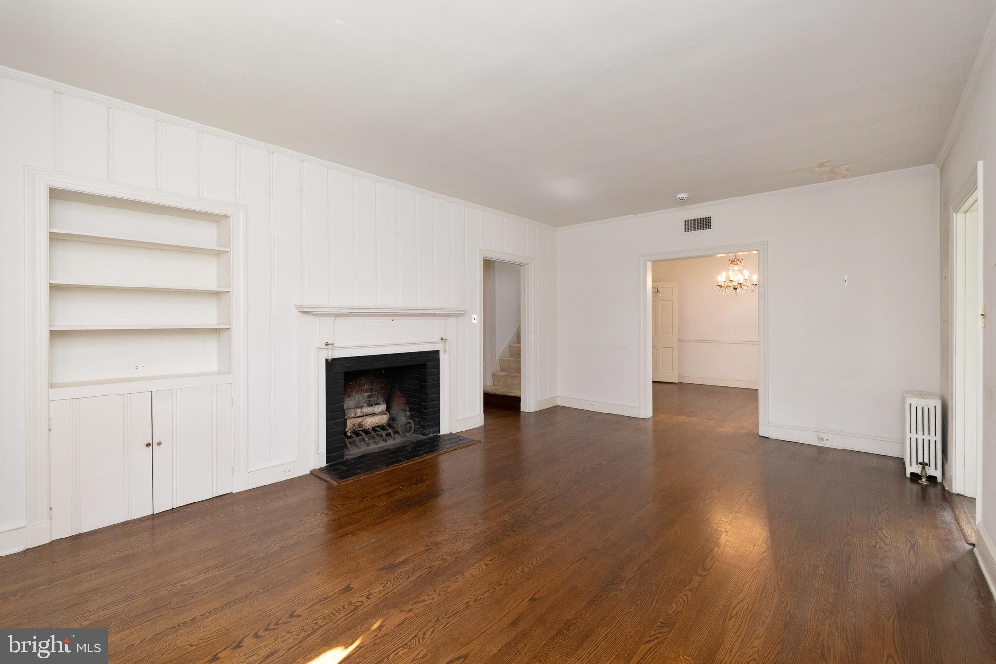 601 Coventry Road Baltimore, MD 21286 - Photo 6 of 43 Living Room with Wood Burning Fireplace
