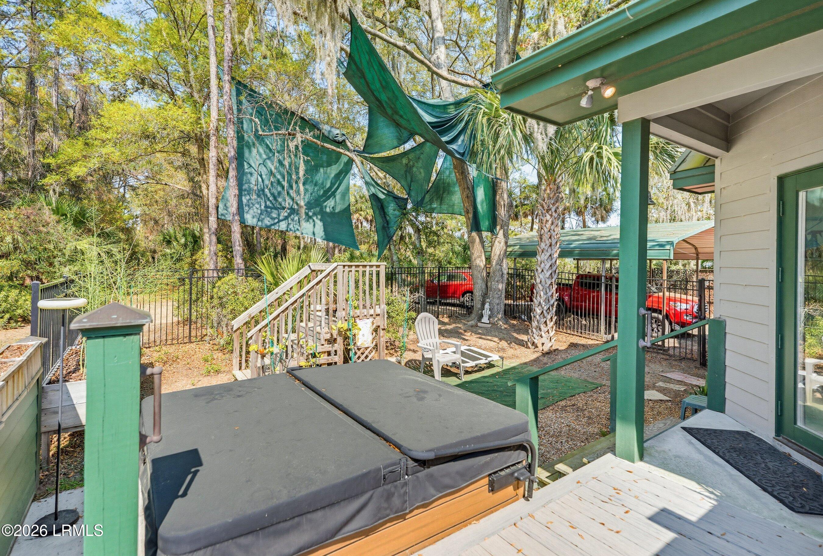 50 Long Point Drive Beaufort, SC 29907 - Photo 36 of 85 Fenced In Hot Tub Court Yard