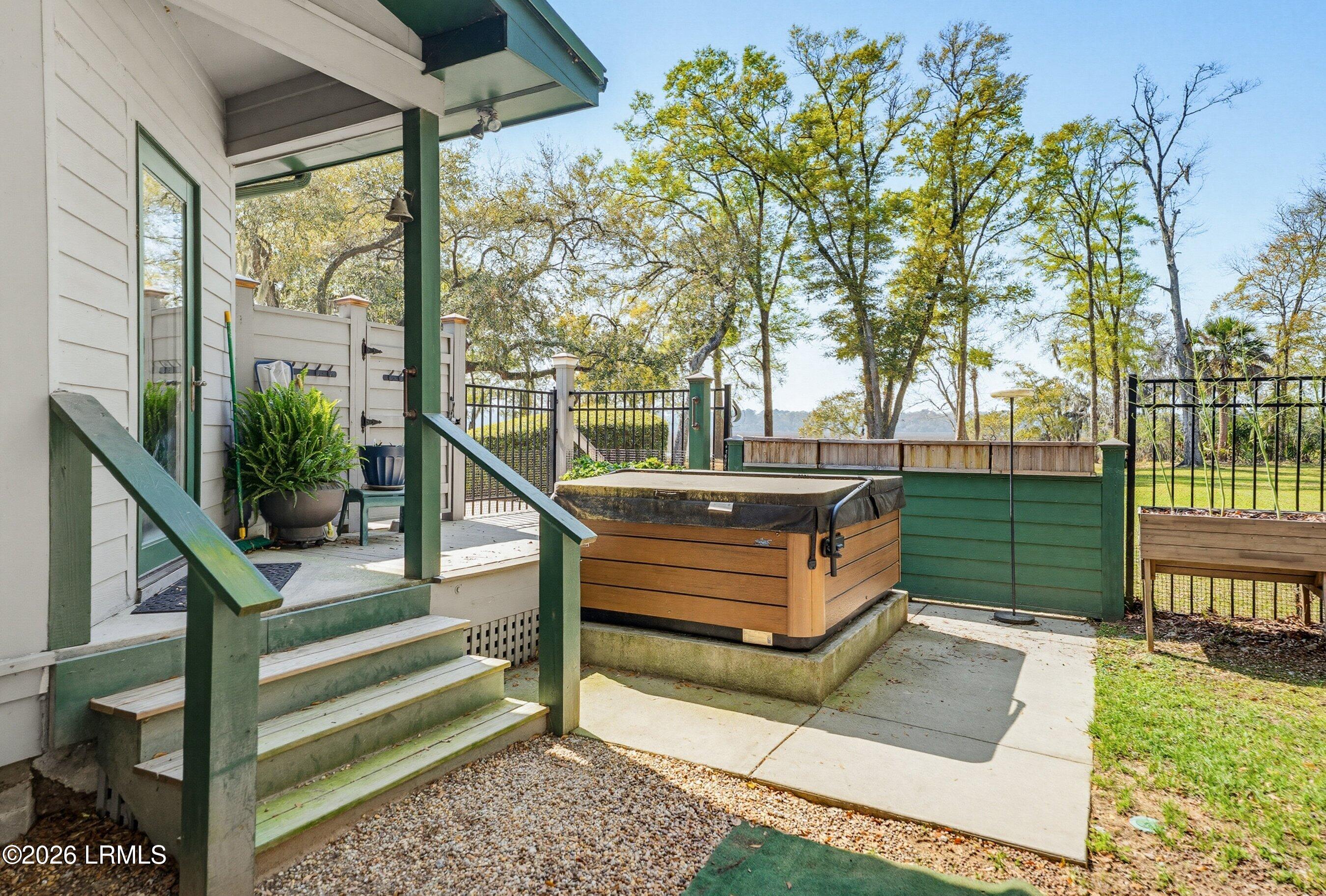 50 Long Point Drive Beaufort, SC 29907 - Photo 39 of 85 Fenced In Hot Tub Court Yard