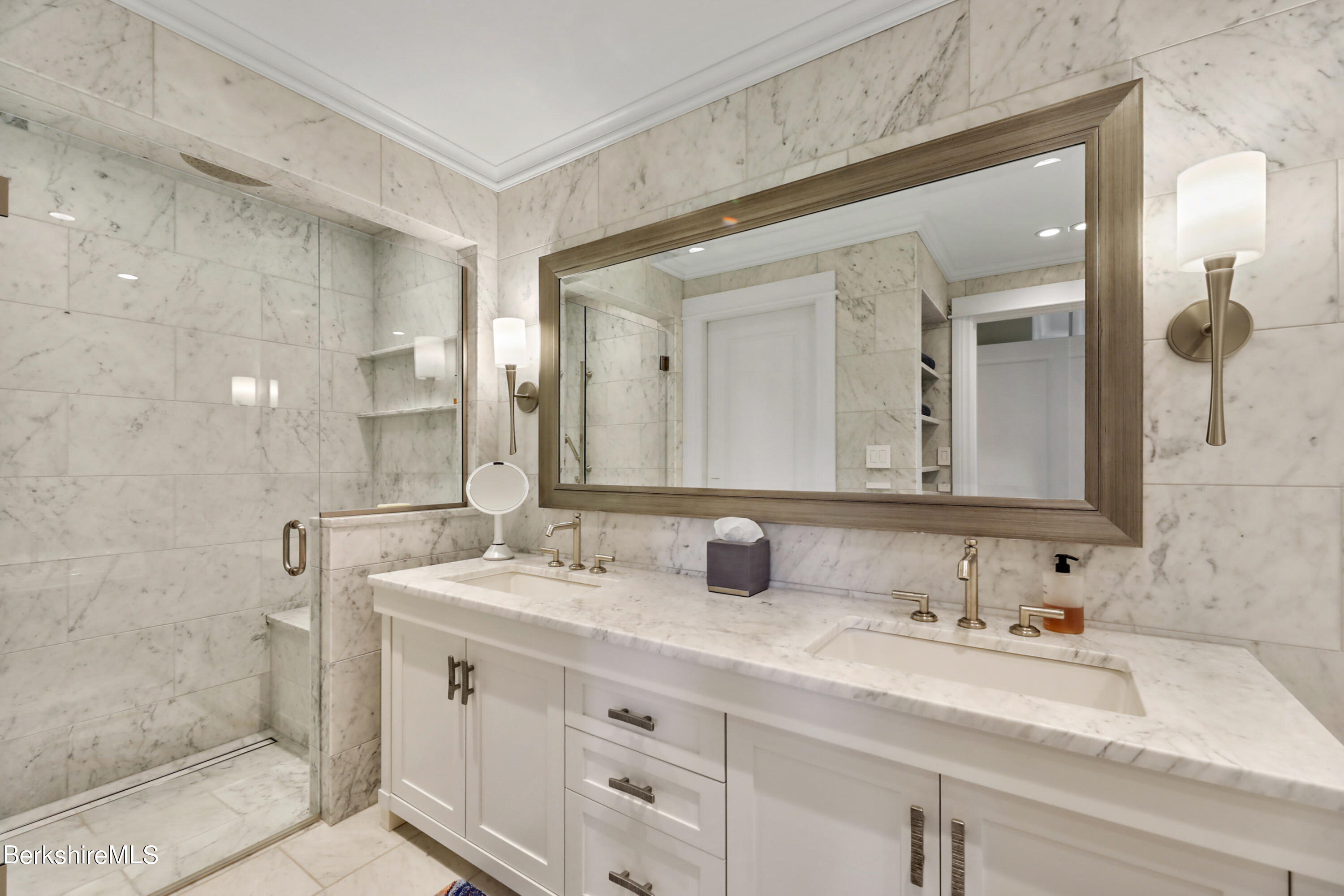 165 Kemble Street, Unit 16 Lenox, MA 01240 - Photo 18 of 31 a bathroom with a sink and a mirror