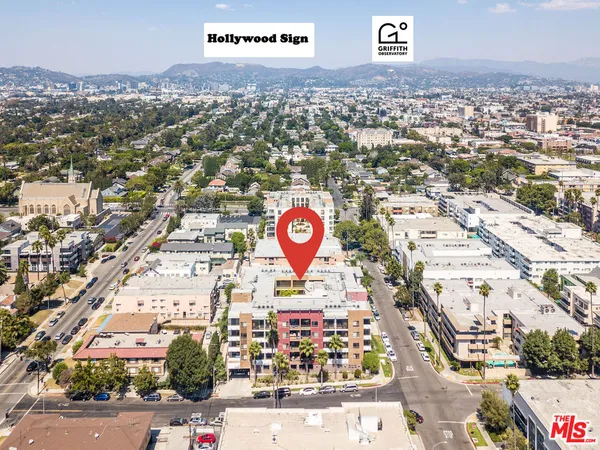 an aerial view of city