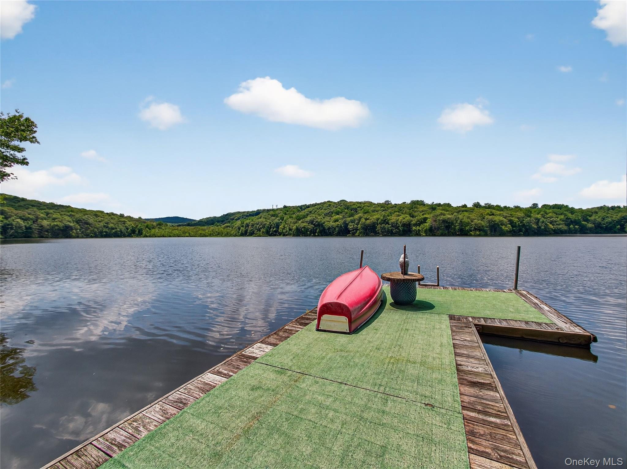 6 Old Cranberry Road Sloatsburg, NY 10974 - Photo 3 of 13 Dock area with a water view and a wooded view