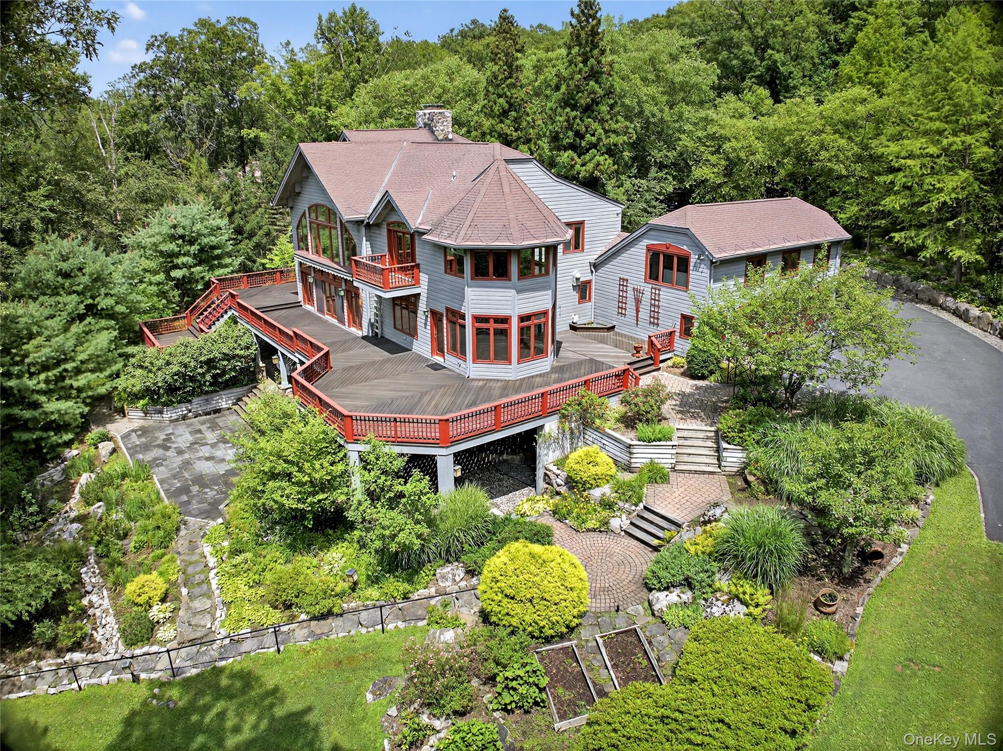 6 Old Cranberry Road Sloatsburg, NY 10974 - Photo 6 of 13 Aerial view of property and surrounding area with a forest