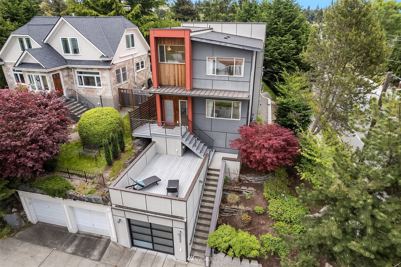8000 Meridian Avenue North Seattle, WA 98103 - Photo 2 of 33 a front view of a house with garden