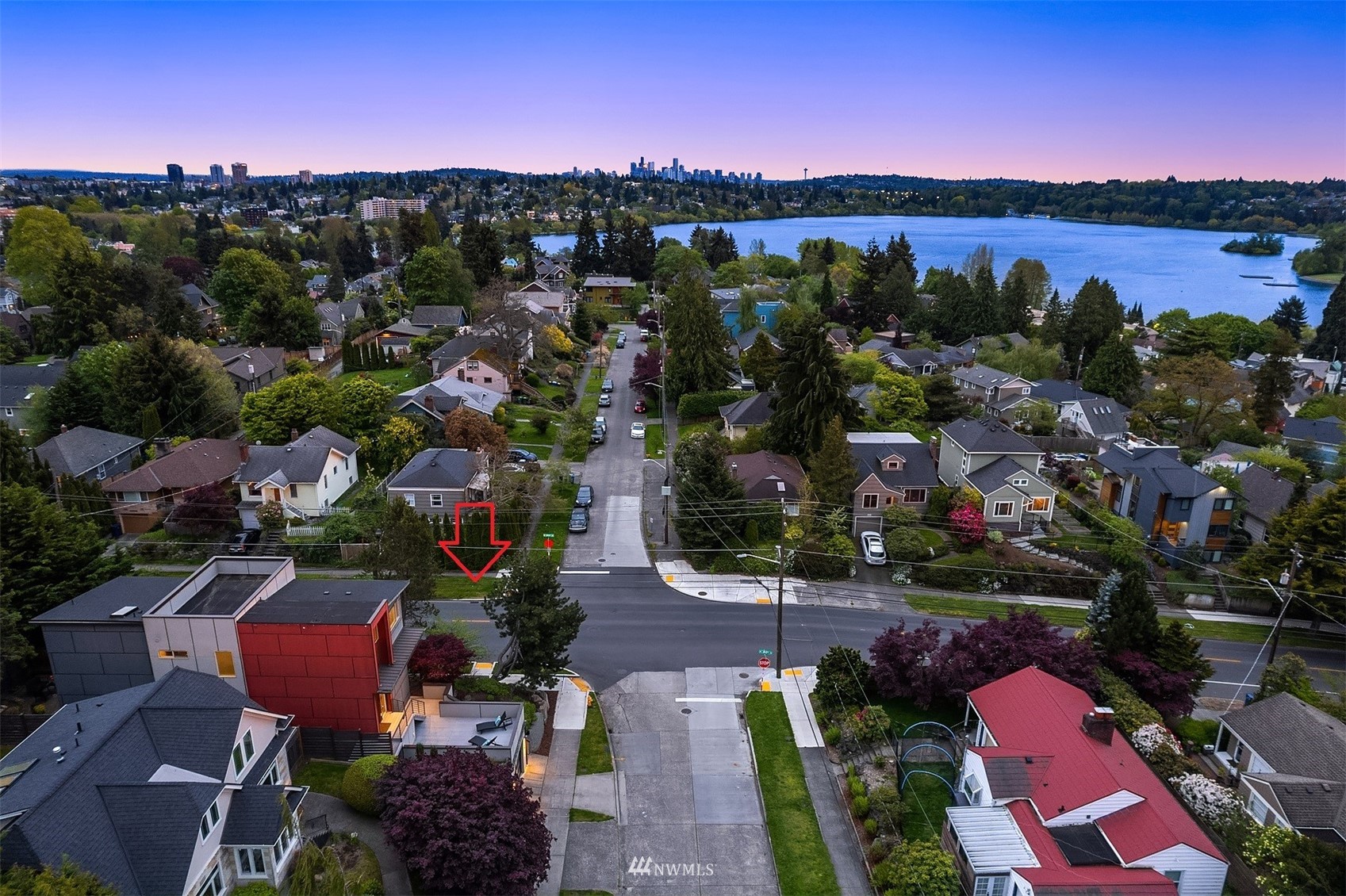 8000 Meridian Avenue North Seattle, WA 98103 - Photo 27 of 33 a city view with a lake view