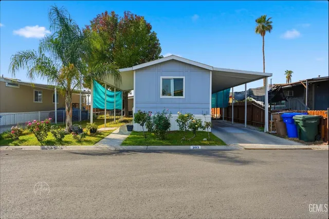 a view of a house with a park