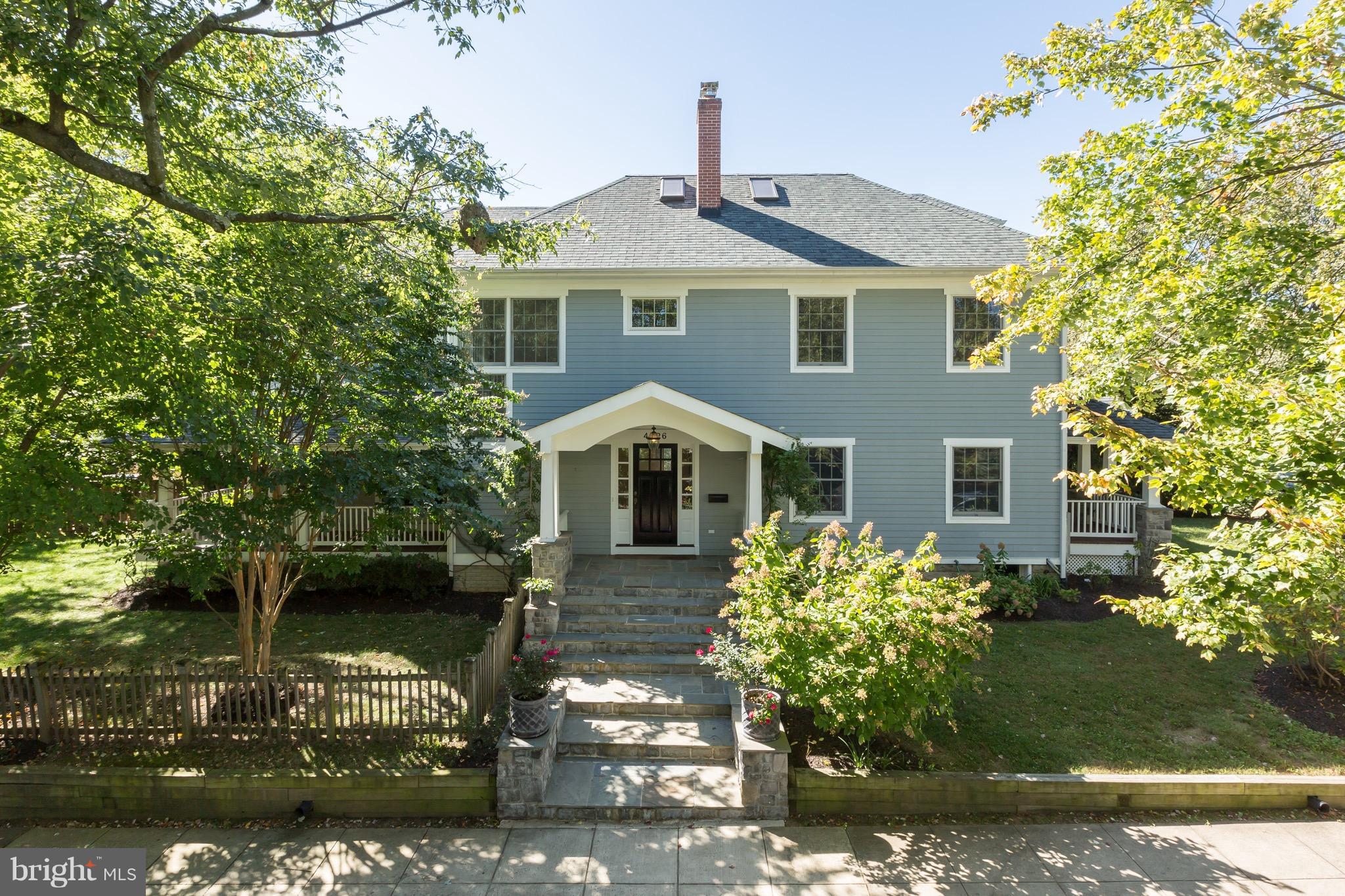 4926 43rd Place Northwest Washington, DC 20016 - Photo 23 of 23 a front view of a house with garden