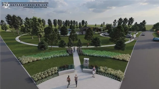 an aerial view of a house having yard