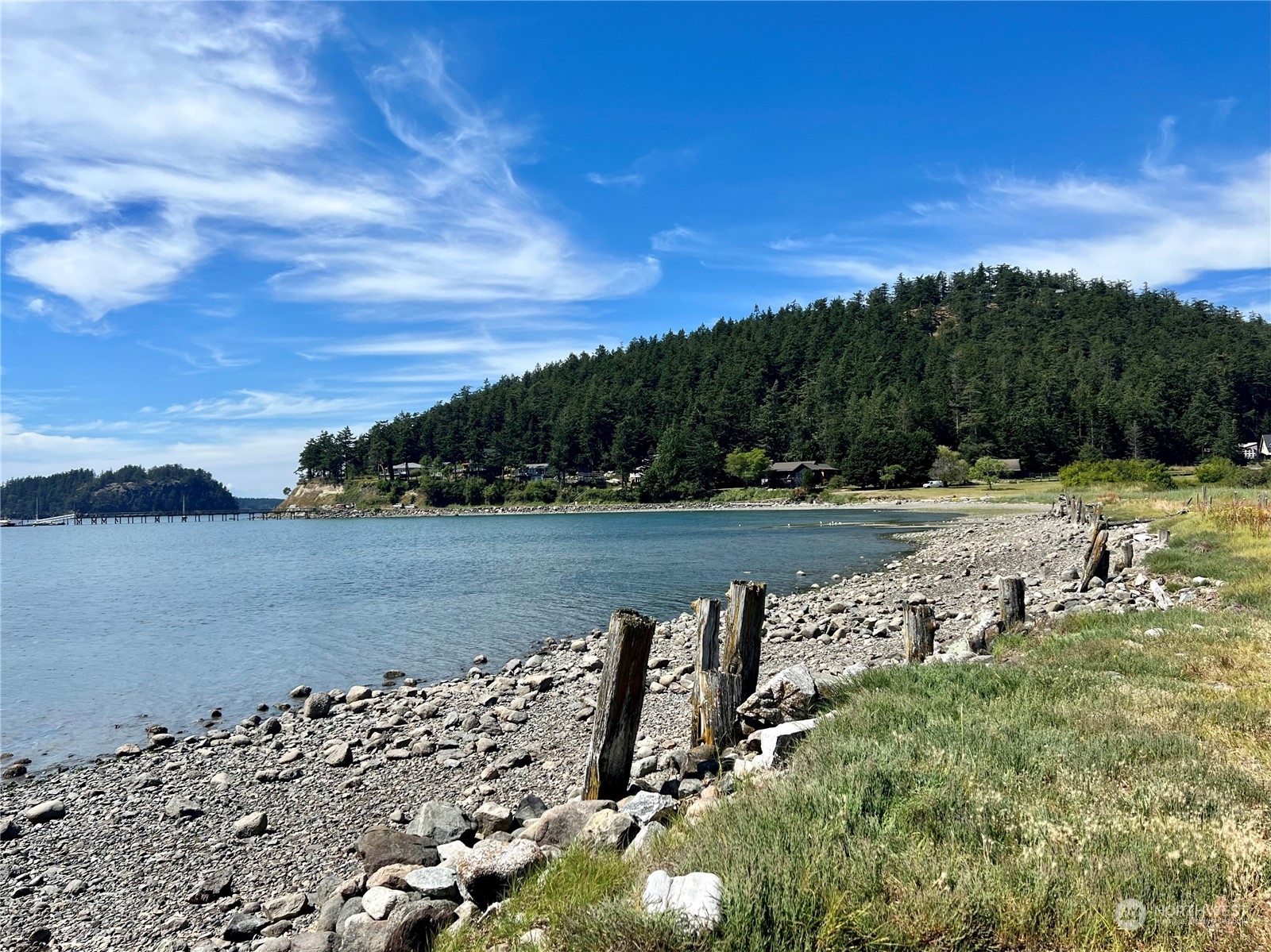 236 South Ridge Road Anacortes, WA 98221 - Photo 20 of 25 a view of a lake with a yard