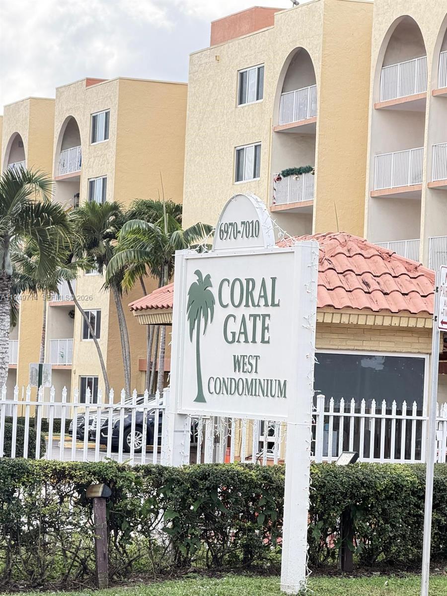 a sign on the side of a building