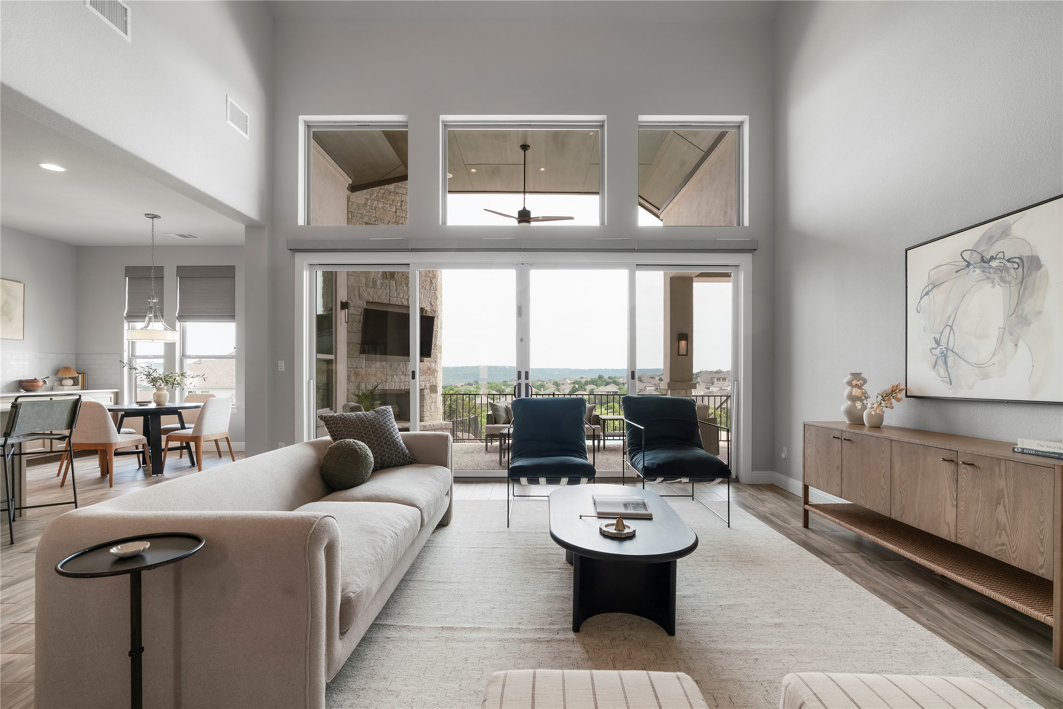 2033 Portobello Road Leander, TX 78641 - Photo 13 of 39 Breathtaking views await in the great room.