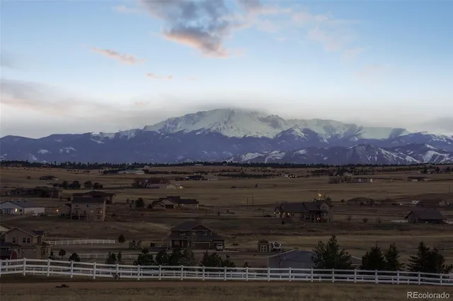 a view of a lake with a mountain