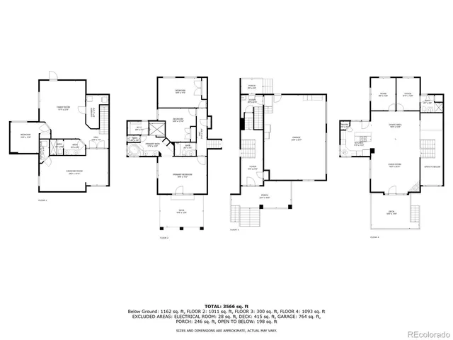 an aerial view of residential houses with yard and mountain view in back