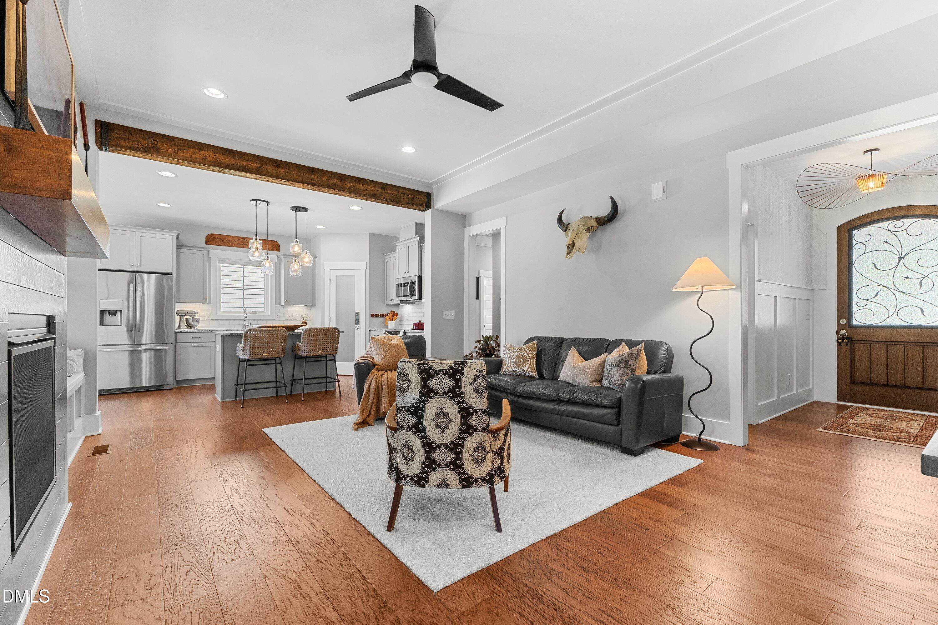 248 Old Hickory Drive Raleigh, NC 27603 - Photo 14 of 45 a living room with furniture and wooden floor