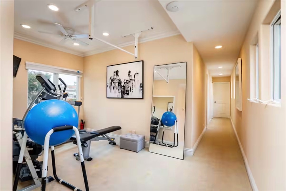 301 16th Street Huntington Beach, CA 92648 - Photo 7 of 16 a view of a room with gym equipment