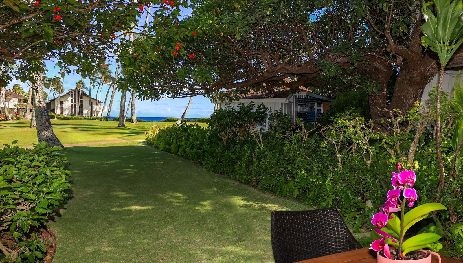 2253 Poipu Road, Unit 183 Koloa, HI 96756 - Photo 27 of 30 a view of yard with swimming pool and sitting area
