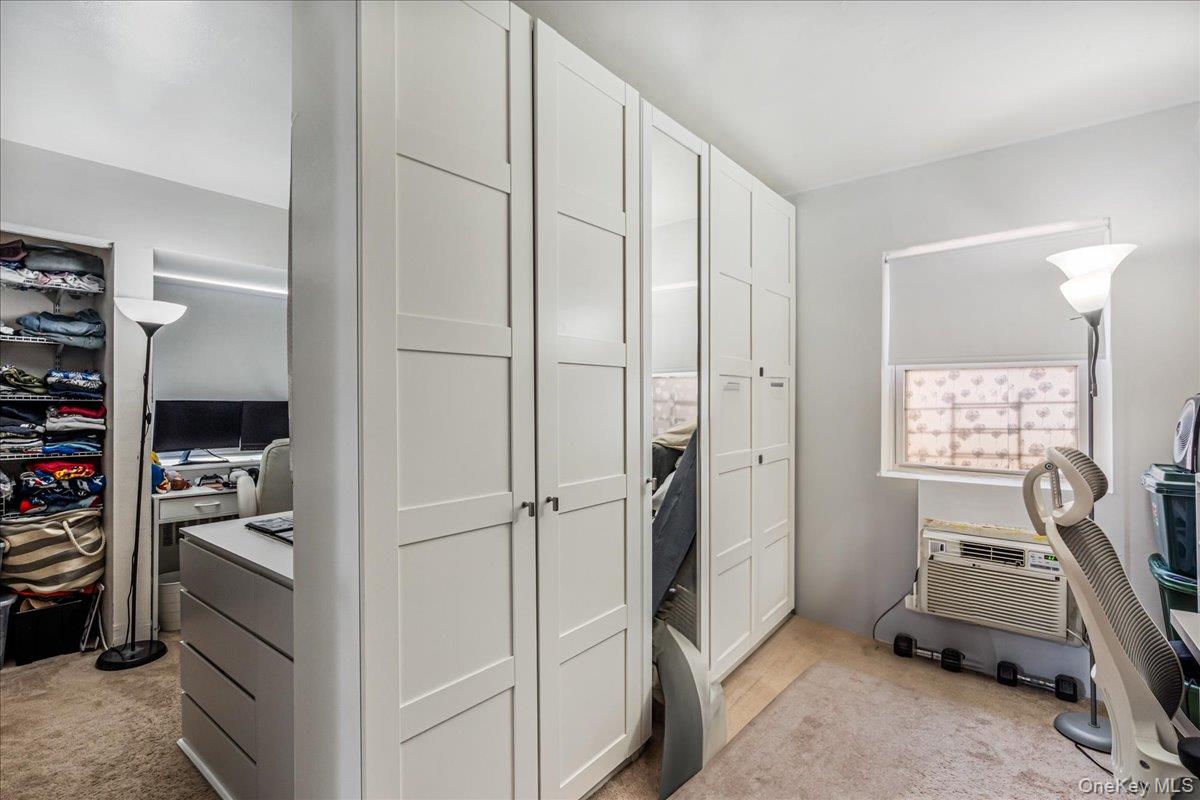 144-55 Melbourne Avenue, Unit 6E Queens, NY 11367 - Photo 15 of 24 Closet featuring a wall mounted air conditioner