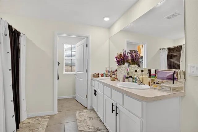 a room with furniture