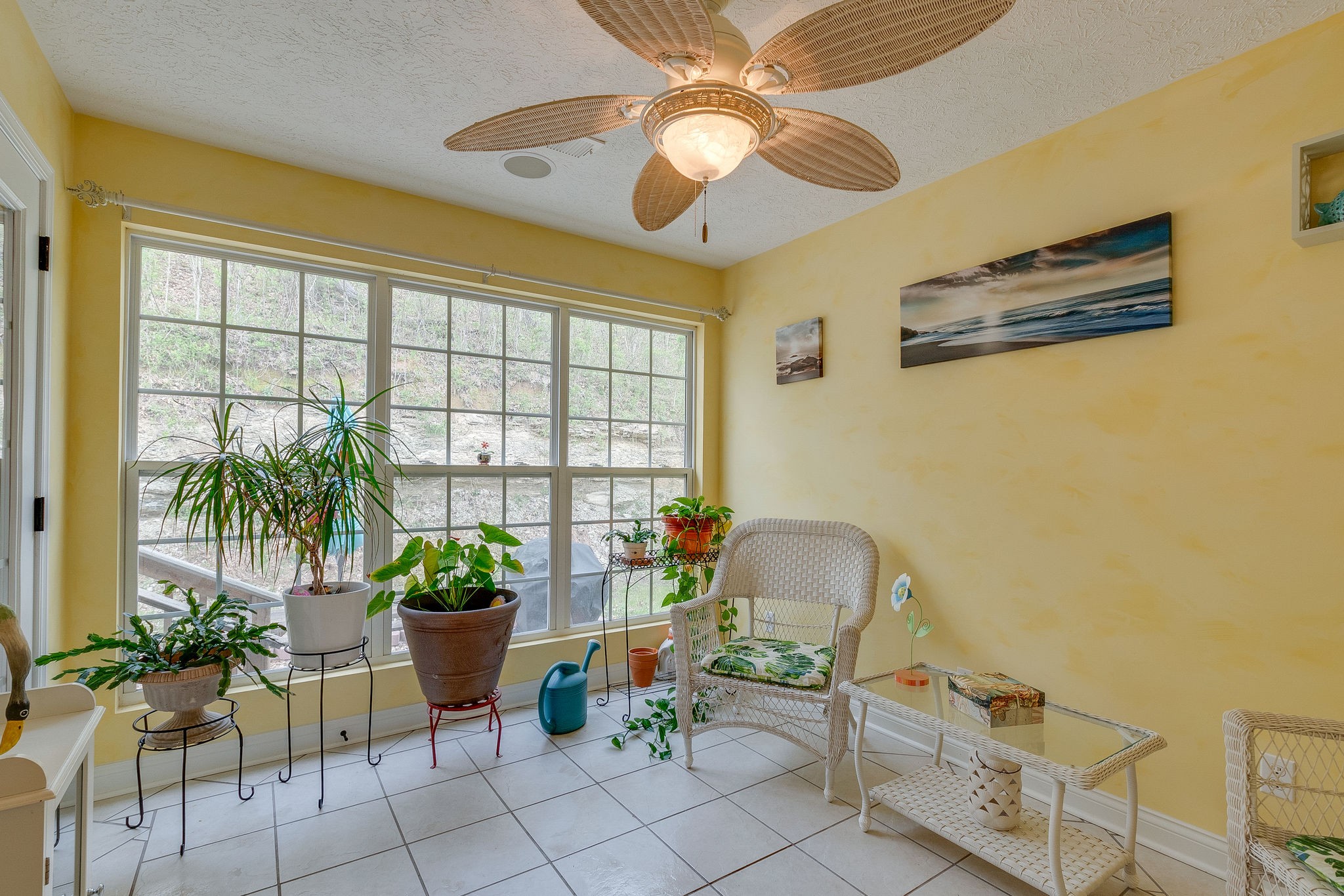 1112 Pee Dee Branch Road Cottontown, TN 37048 - Photo 13 of 33 a view of a workspace with furniture and a potted plant