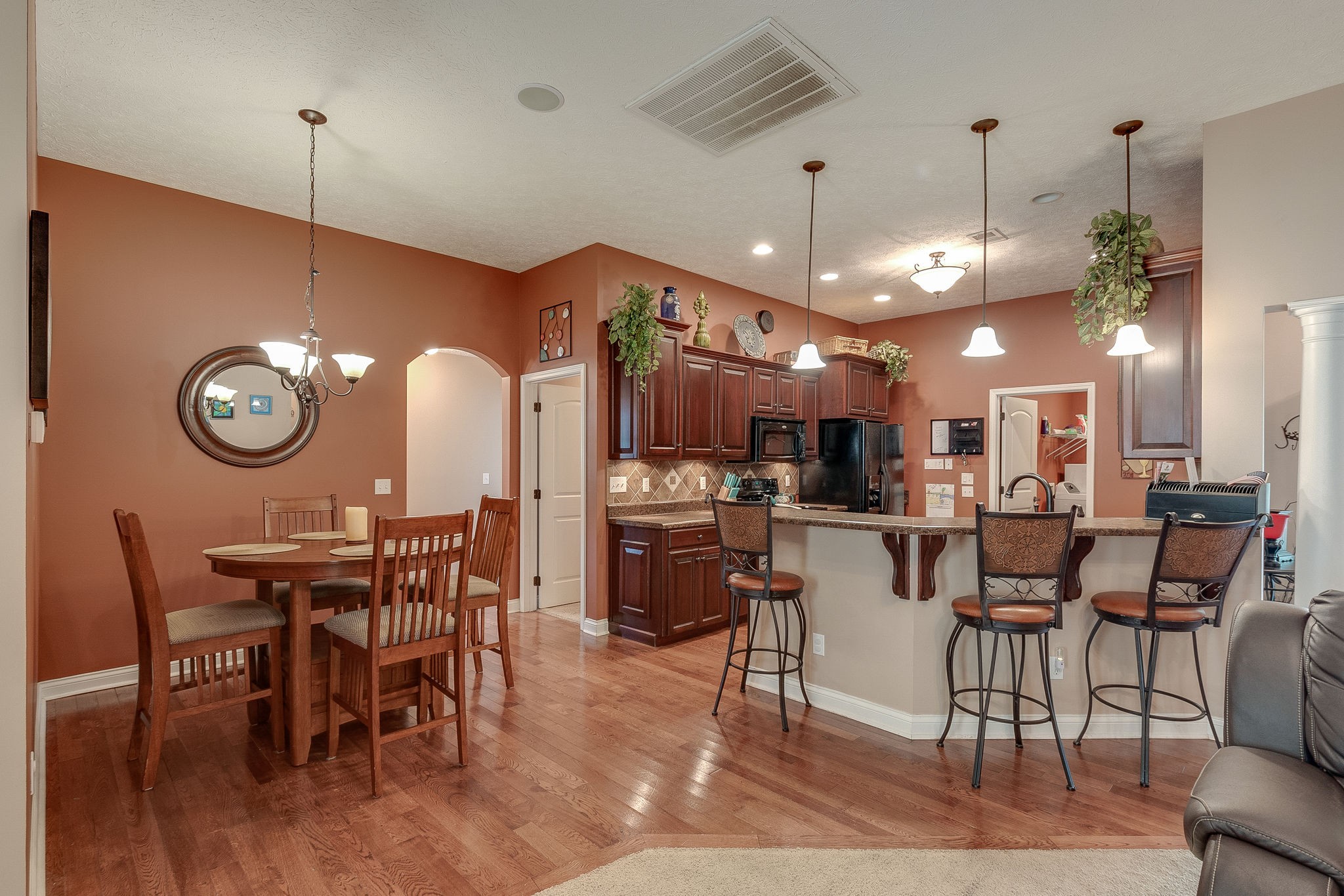 1112 Pee Dee Branch Road Cottontown, TN 37048 - Photo 15 of 33 a view of a dining area with furniture and chandelier