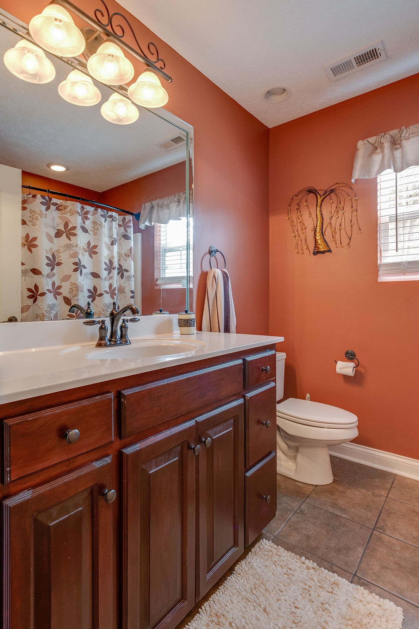 1112 Pee Dee Branch Road Cottontown, TN 37048 - Photo 24 of 33 a bathroom with a toilet a sink and mirror