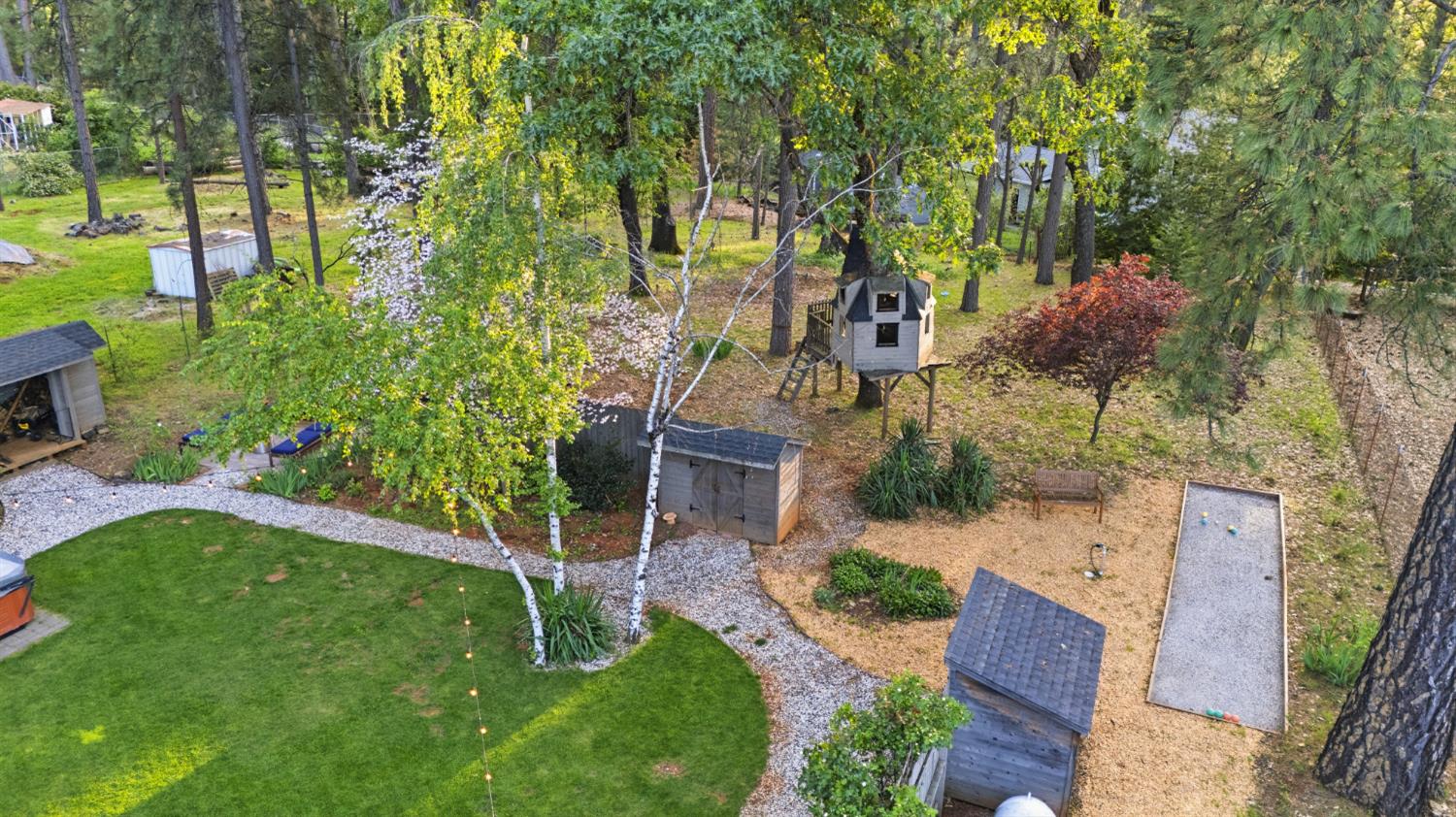 16856 Scott Way Grass Valley, CA 95949 - Photo 63 of 67 an aerial view of a house with garden space and street view
