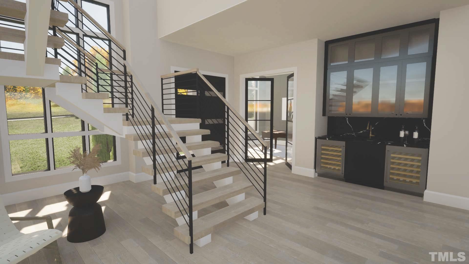 3300 Hampton Road Raleigh, NC 27607 - Photo 19 of 41 a view of entryway and hall with wooden floor