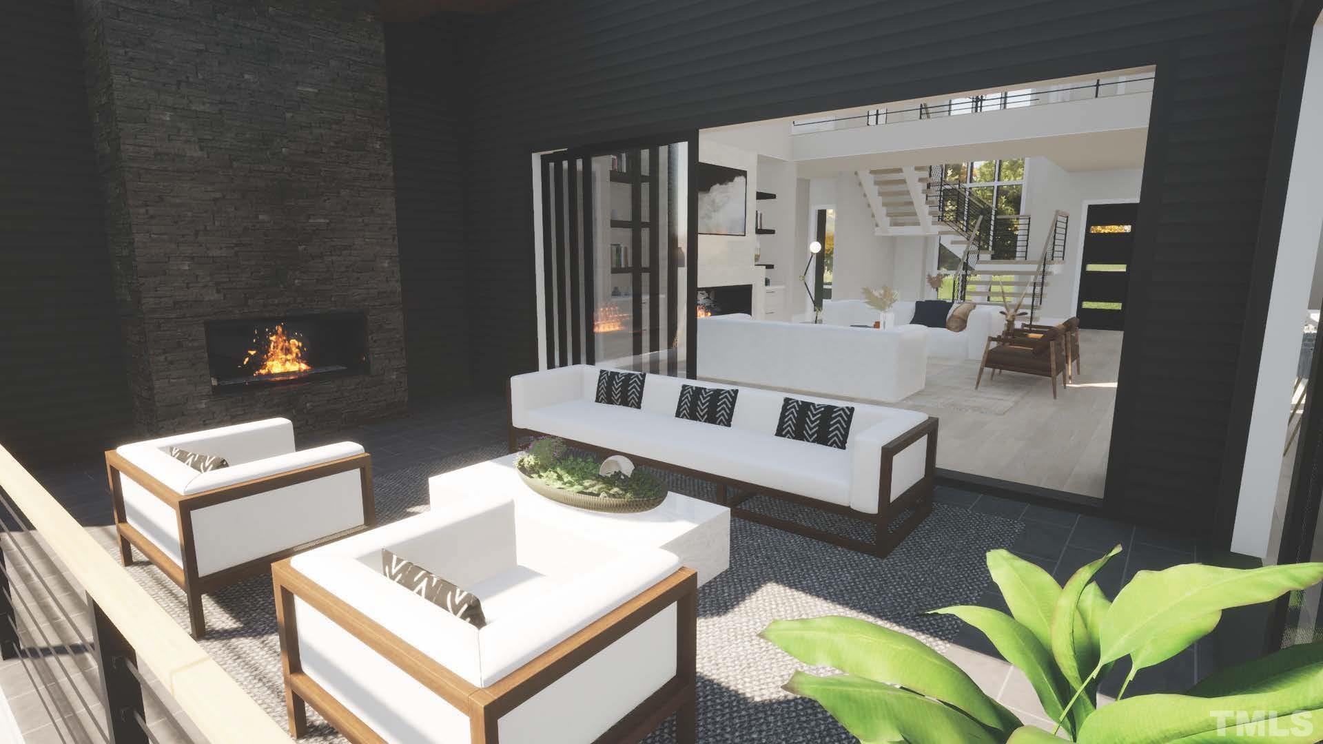 3300 Hampton Road Raleigh, NC 27607 - Photo 28 of 41 a living room with furniture and a potted plant