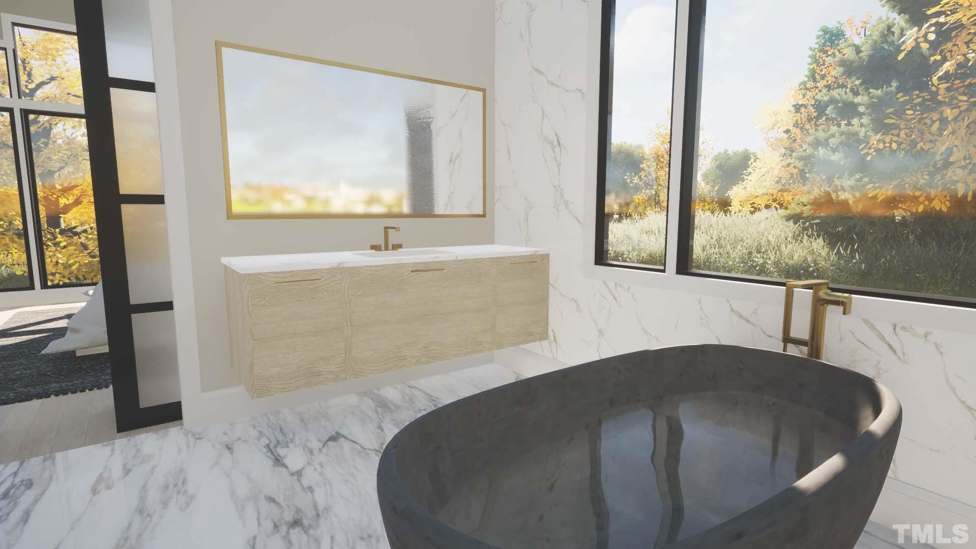 3300 Hampton Road Raleigh, NC 27607 - Photo 32 of 41 a view of a living room and bathroom