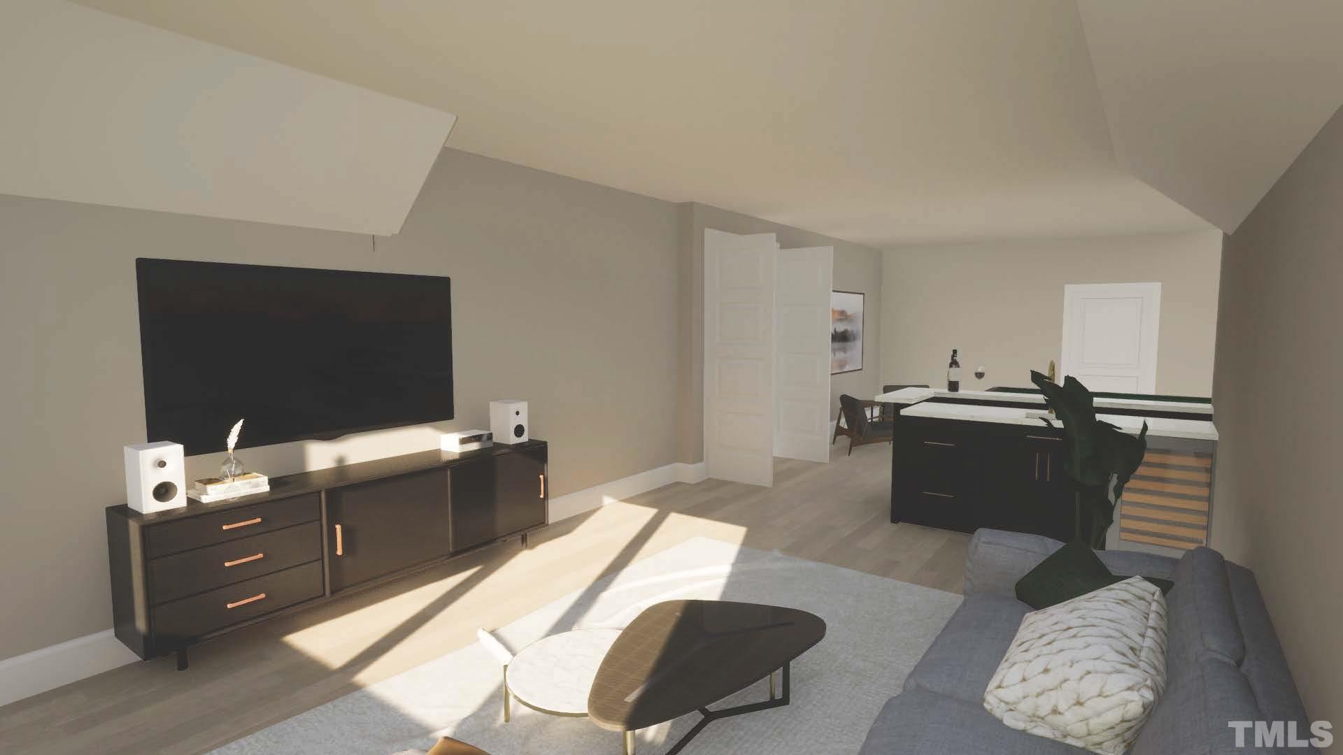 3300 Hampton Road Raleigh, NC 27607 - Photo 41 of 41 a living room with furniture and a flat screen tv