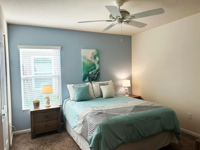 a view of a glass door