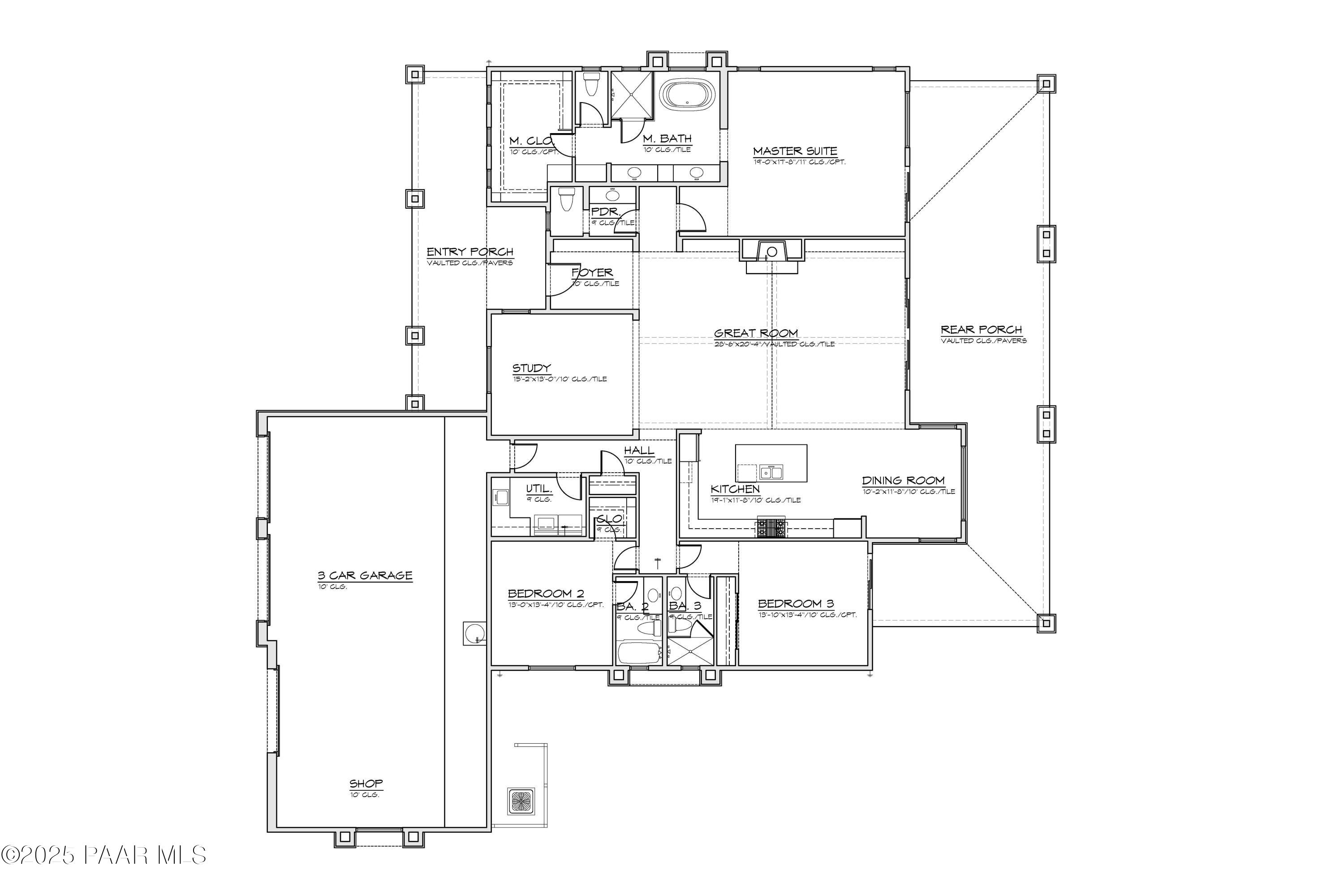 8992 Barrel Mesa Road Prescott Valley, AZ 86315 - Photo 5 of 5 Floor plan PLAN 2555 (PLAN E)-LOT 42A-Mo