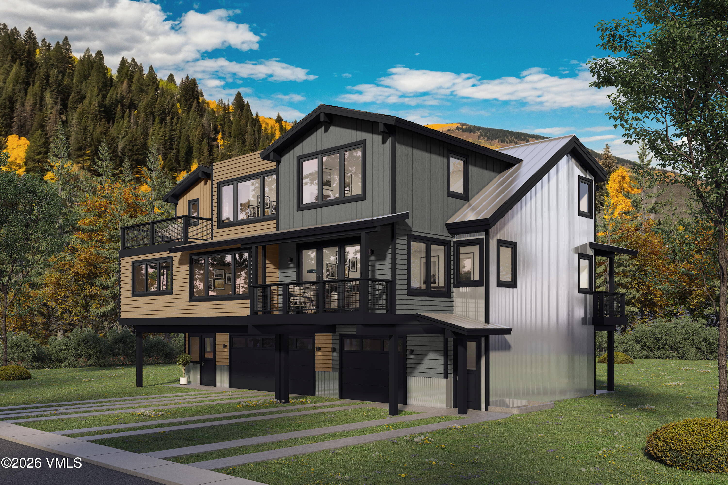 27 Belden Way Minturn, CO 81645 - Photo 2 of 4 a front view of a house with a yard