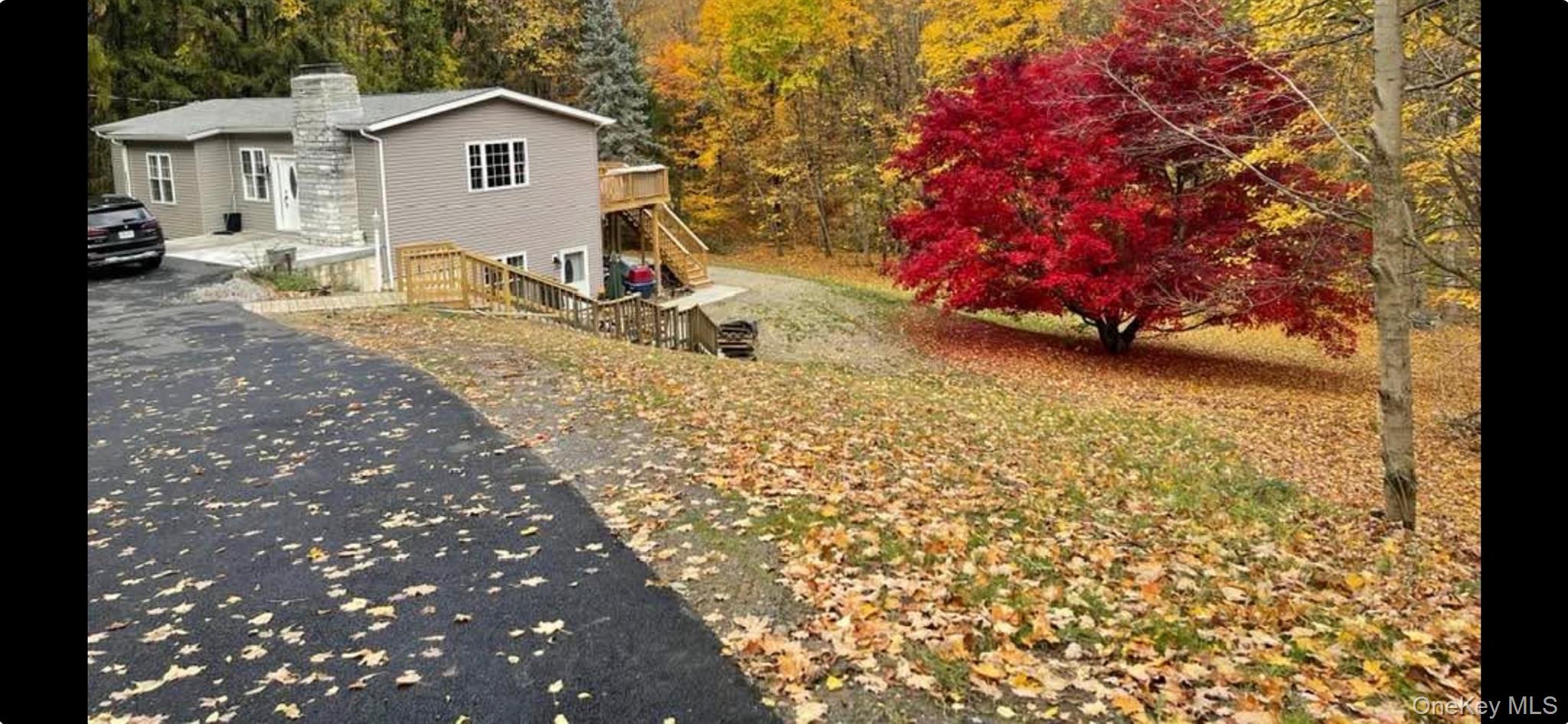 a view of backyard of the house