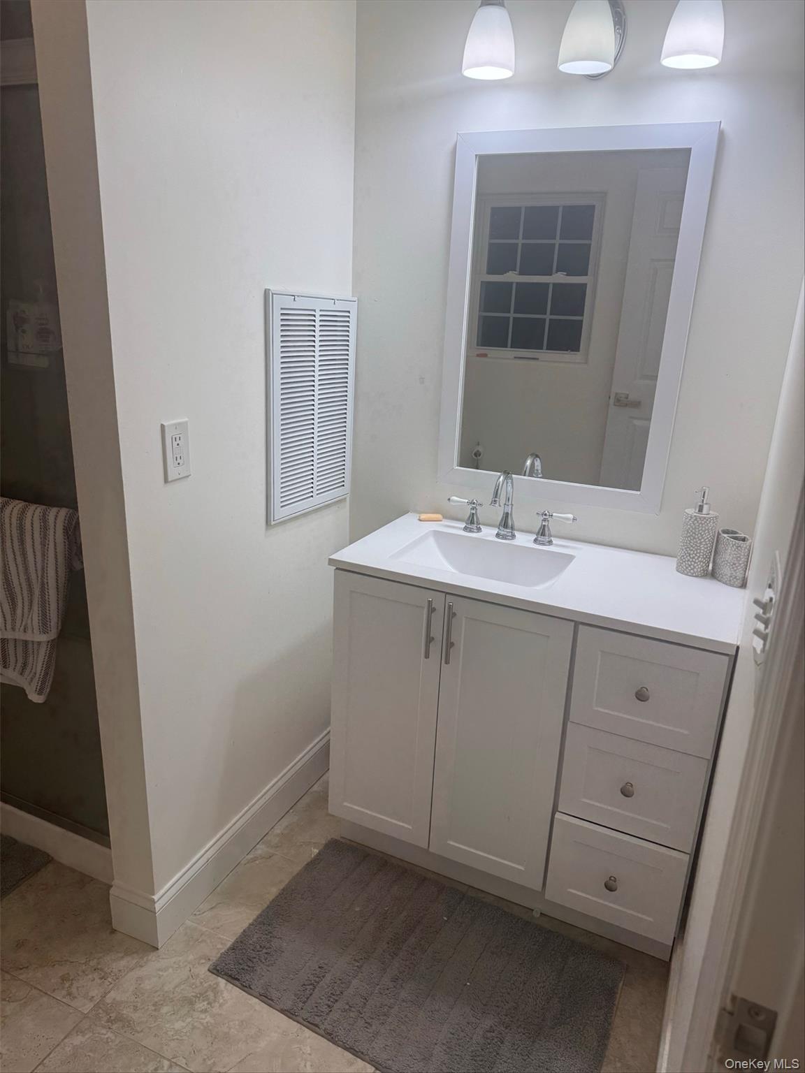 198 Pleasant Ridge Road Poughquag, NY 12570 - Photo 19 of 27 a bathroom with a sink and a mirror