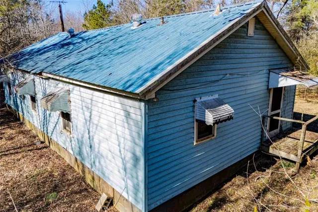 a backyard of a house