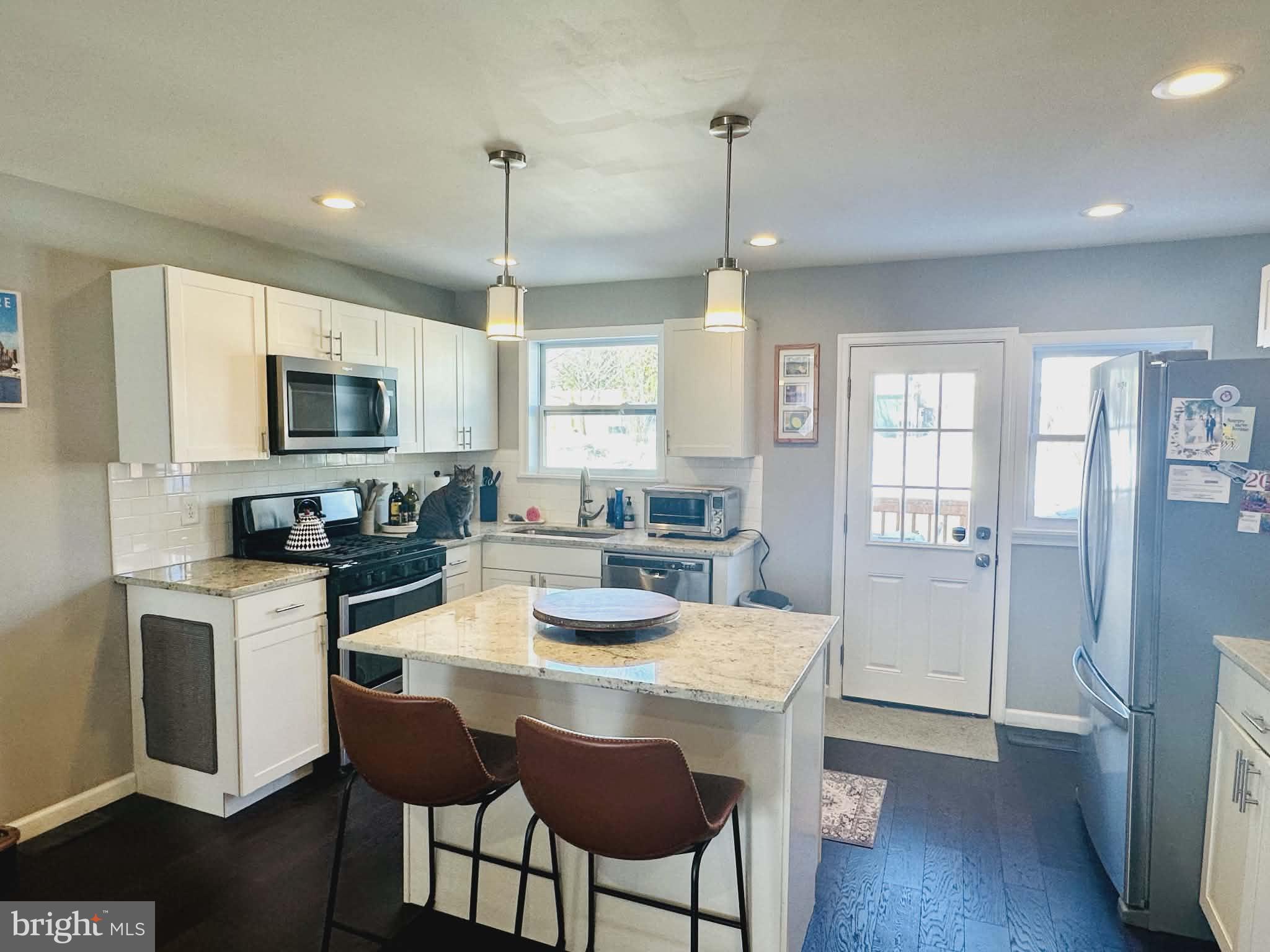 Modern kitchen with inviting natural light.