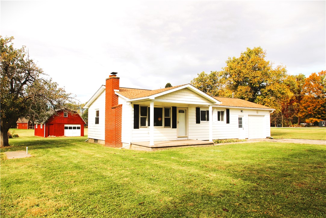 Front Elevation with open front porch