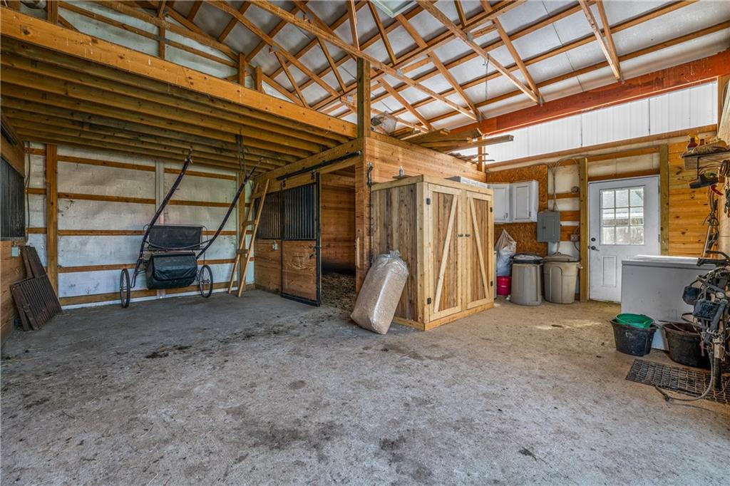 332 Pulaski Road Pulaski, PA 16143 - Photo 9 of 33 a view of empty room with wooden ceiling