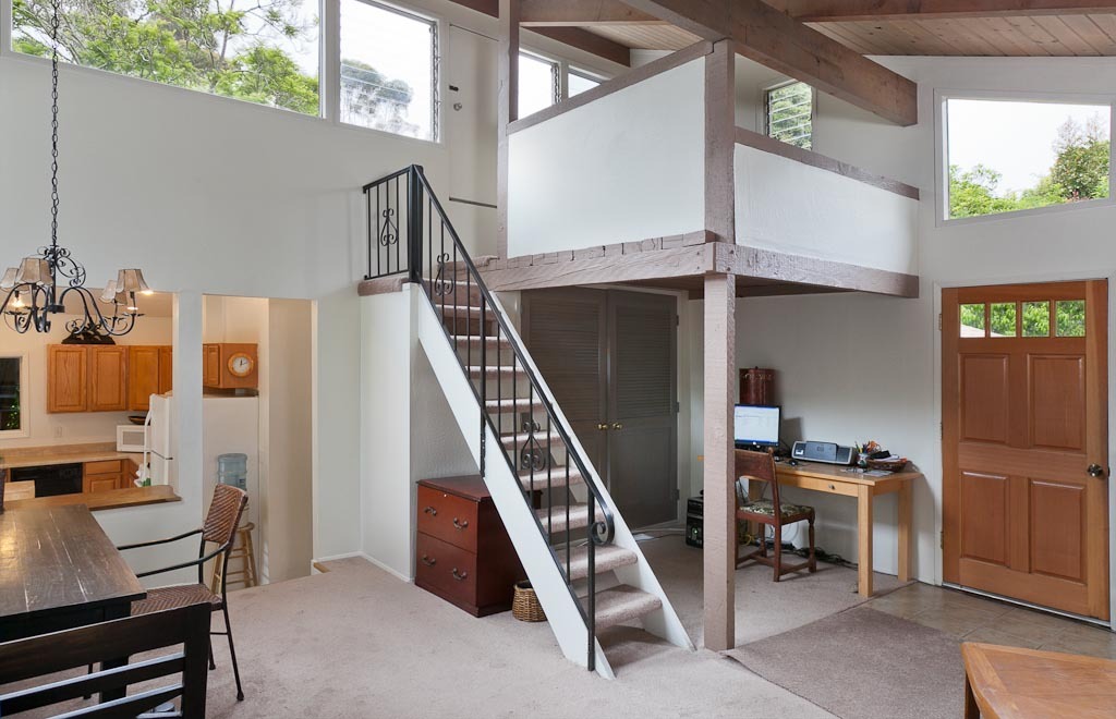 1128 Oriole Road Santa Barbara, CA 93108 - Photo 9 of 21 Main House Living Room w/ Loft & Office