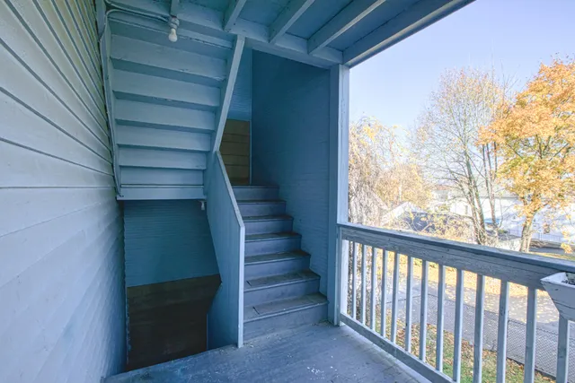 a view of entryway with stairs
