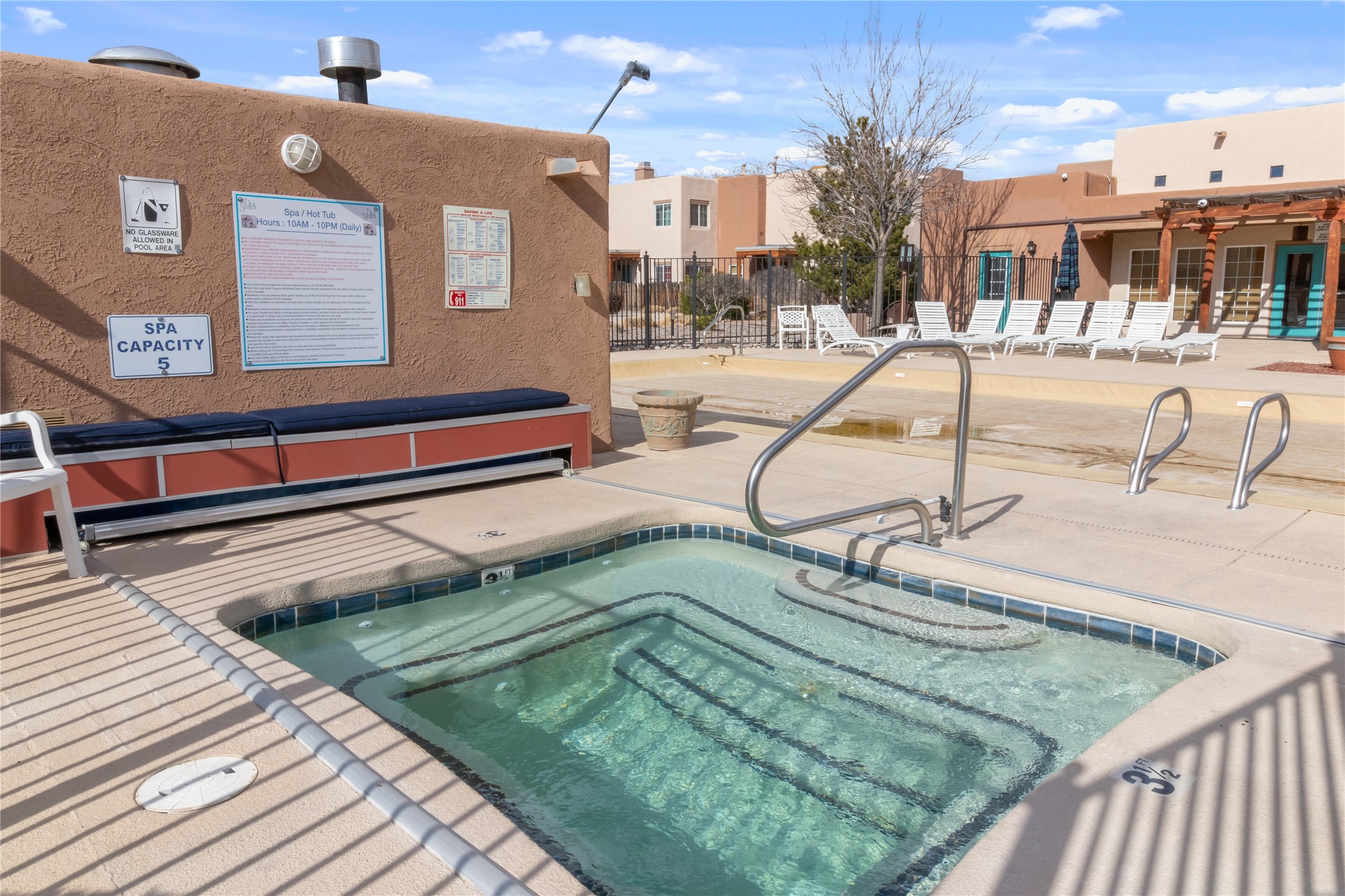 2210 Miguel Chavez Road, Unit 411 Santa Fe, NM 87505 - Photo 48 of 59 Hot tub within the community