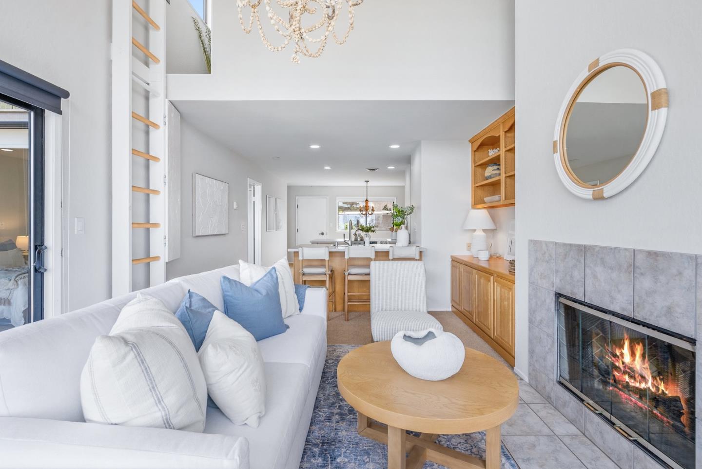 101 Shell Road, Unit 271 Watsonville, CA 95076 - Photo 12 of 43 a living room with furniture and a fireplace
