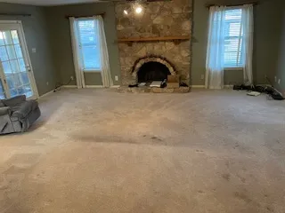 a bathroom with a sink mirror and vanity