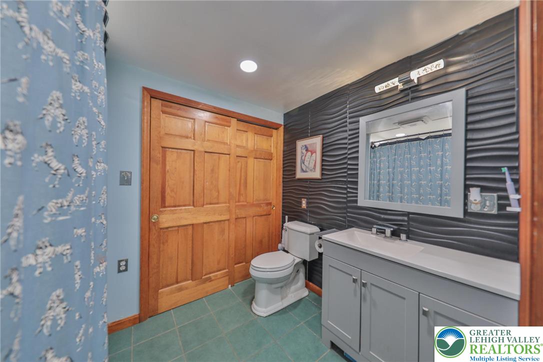 257 Hoffman Road Wind Gap, PA 18091 - Photo 14 of 52 a bathroom with a sink a toilet and shower
