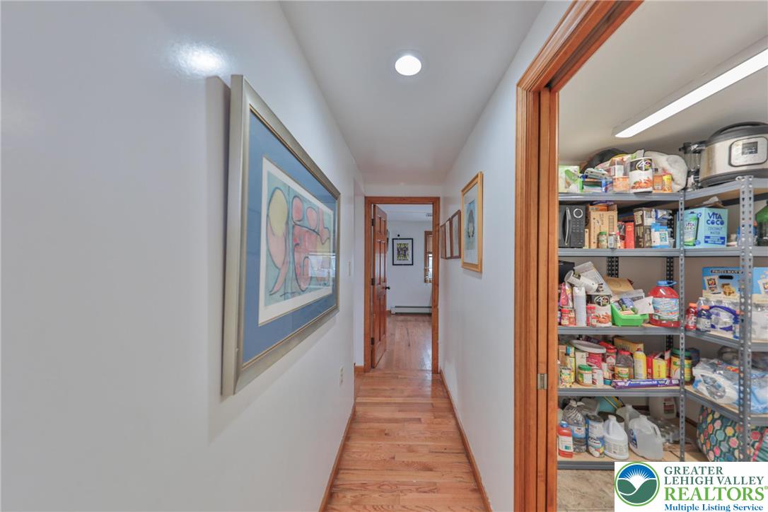 257 Hoffman Road Wind Gap, PA 18091 - Photo 18 of 52 a view of a hallway with shelves