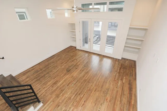 wooden floor in an empty room