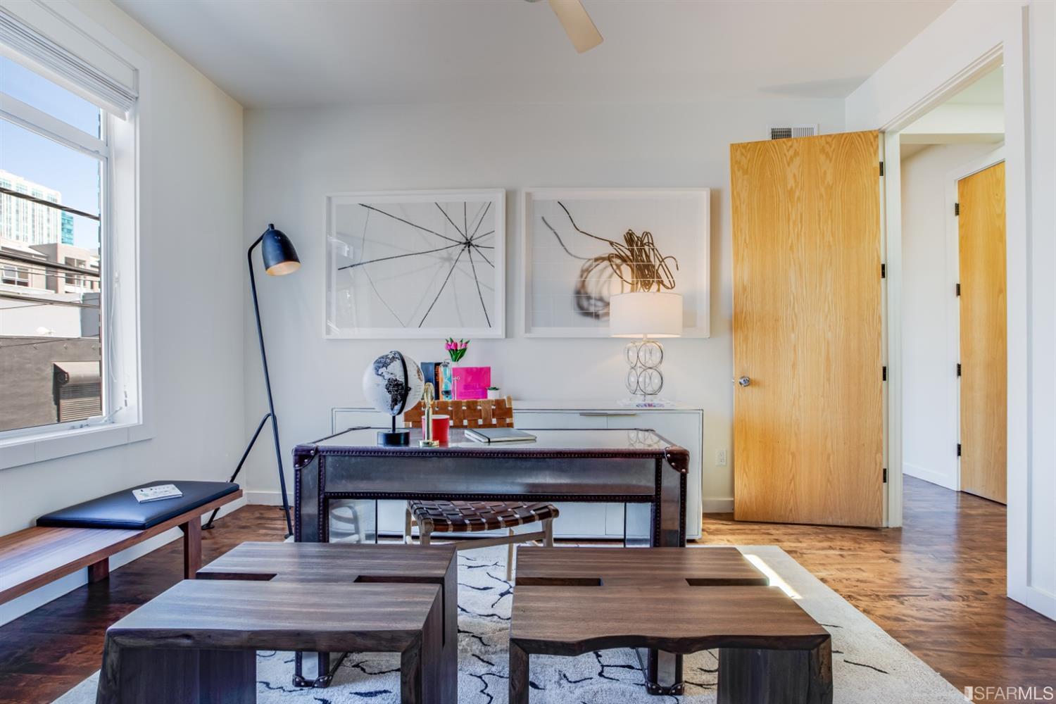 275 Shipley San Francisco, CA 94103 - Photo 62 of 95 a living room with furniture and a wooden floor