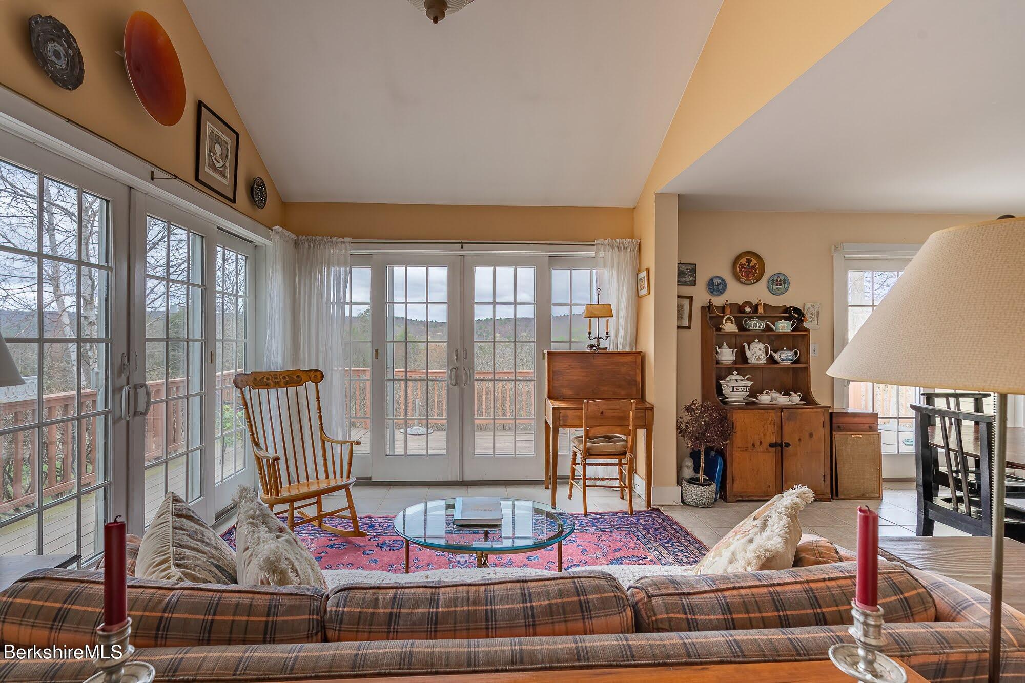 78 Mountain Road South Egremont, MA 01258 - Photo 15 of 34 a living room with furniture and a floor to ceiling window